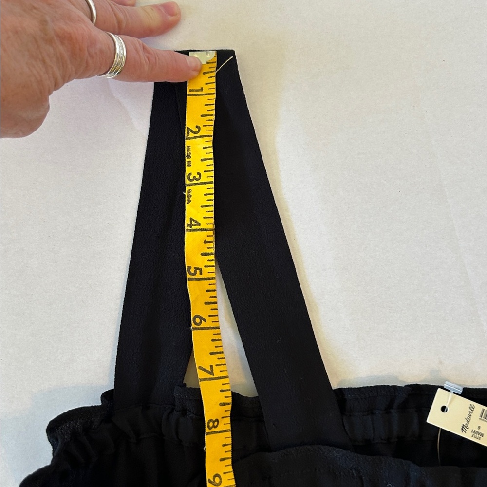 MADEWELL SMOCKED TANK JUMPSUIT WITH POCKETS AND WIDE LEG NEW WITH TAGS SZ 6 - Picture 14 of 15